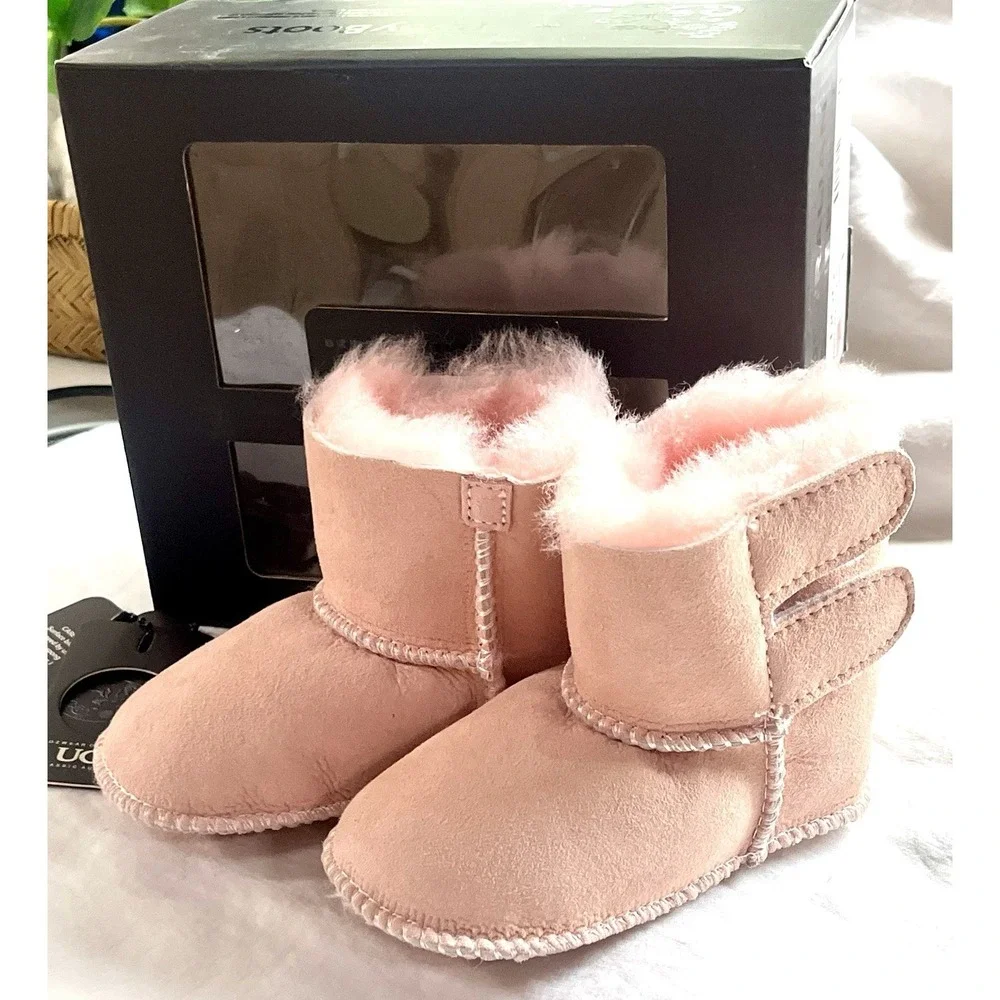 Ugg Aaeesha Baby Toddler Boots size Large 1-2 year Soft Pink Ozwear New in Box